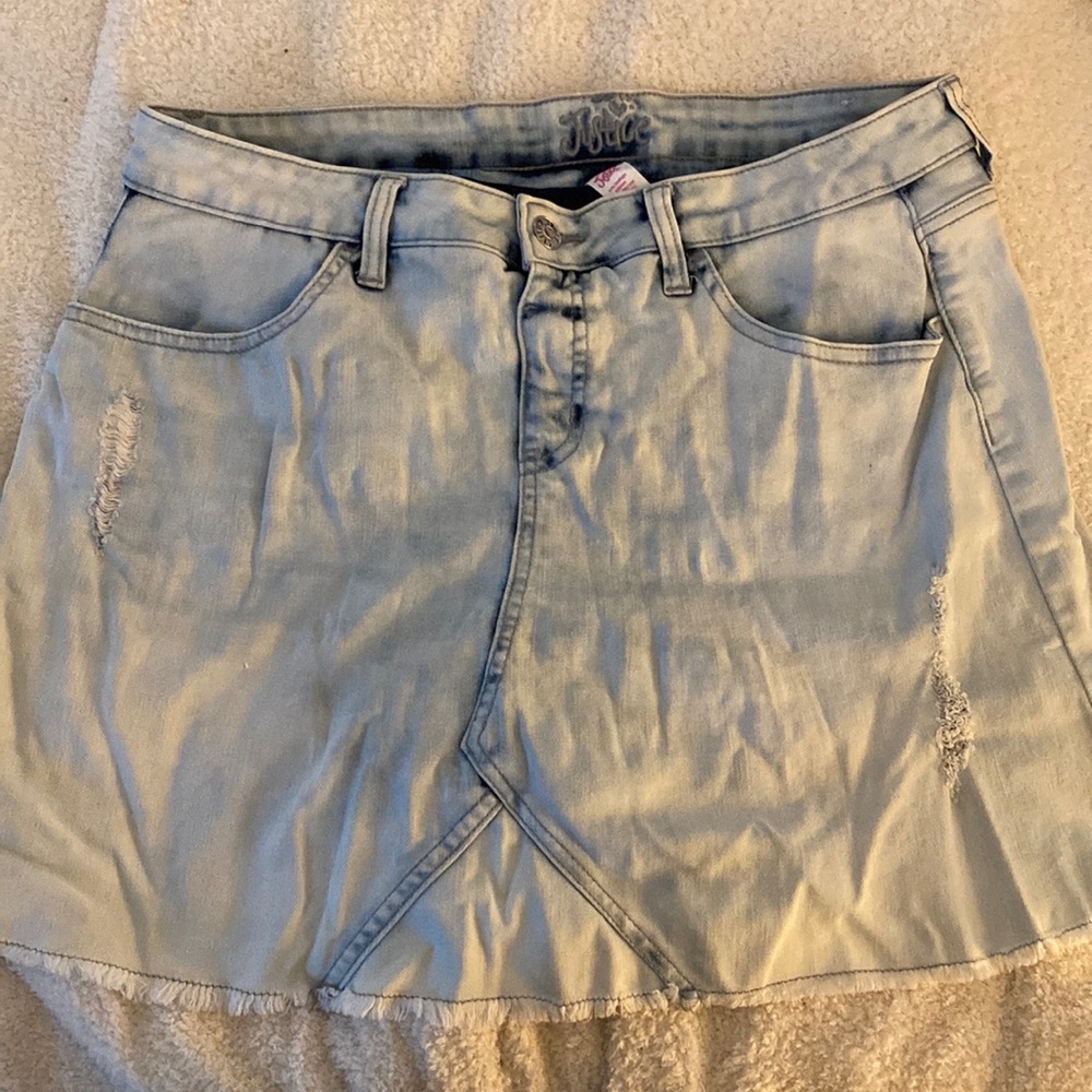 Kids stretch denim skirt